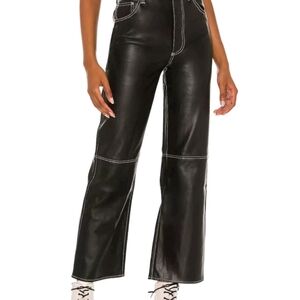 Free People Mystic Black The It Factor Vegan Faux Leather Pants